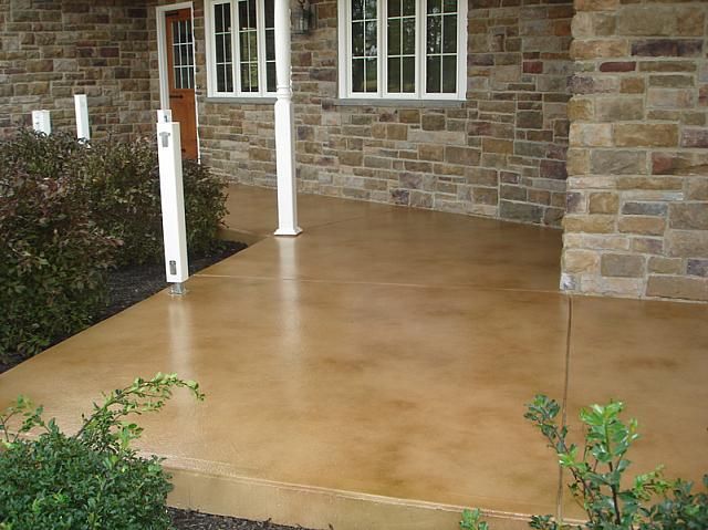 Stained Concete patios in Austin TX